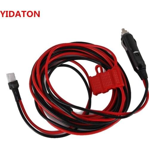 YIDATON Cigarette Lighter Plug 12V DC Power Cable Cord for Car Radio Walkie Talkie Hytera HYT MD780 MD650 Mobile Radio With Fuse