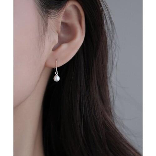 Women Jewelry Simulated Pearl Earring Popular Design Hot Selling Simply Drop Earrings For Girl Lady Fine Accessories