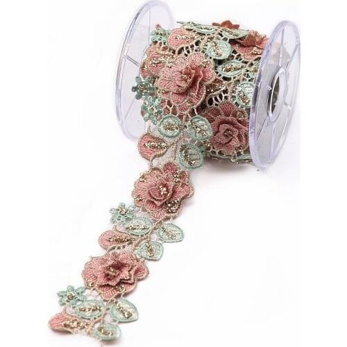 Golden Vintage Many design Metallic Embroidered Motif Glitter power Nigeria Venice Lace Trim Crochet Cord Diy Lace Fabric MK01