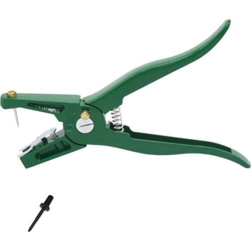1 Pcs Green Pig Ear Tag Pliers Cattle Tag Sheep Pliers Animal Ear Installer Tool Livestock Supplies