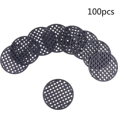 100Pcs Flower Pot Hole Mesh Pad, 4.5cm Diameter Round Bonsai Pot Bottom Grid Mat Mesh Drainage Netting Hole Screen