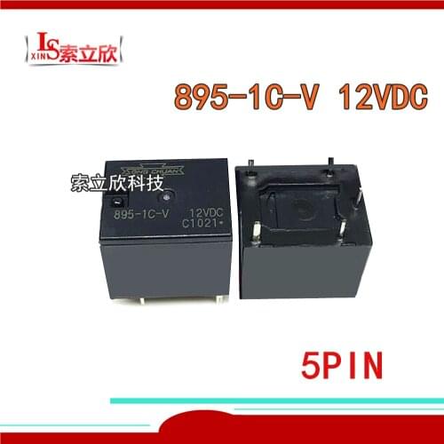 5PCS/LOT New Automobile relay 895-1C-V 895-1C-C 12V 895-1C-V 12V 895-1C-V-12VDC 895-1C-C-12VDC 895 1C C 895 1C V 5PIN 20A