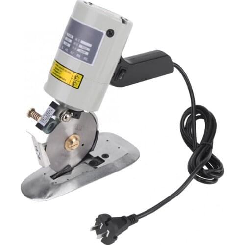 Free Shipping 220V 90mm Blade Electric Cloth Cutter Fabric Cutting Machine for Clothing Leather Goods Textiles Rubber Tool