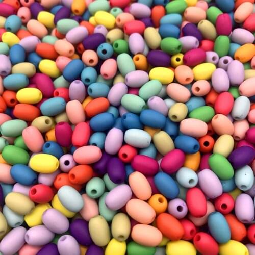 50pcs 6x8mm Acrylic Oval Shape Imitation Pearls Beads DIY Jewelry Accessories for Making Bracelet Necklace