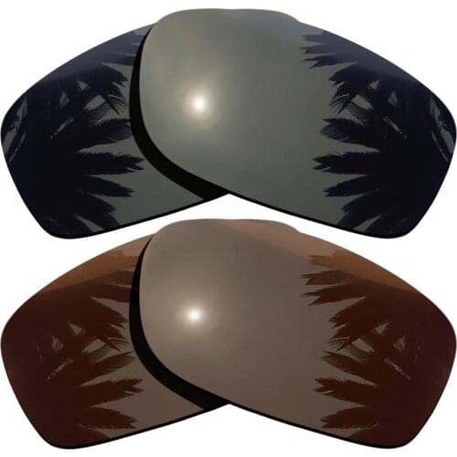 Black & Brown Polarized Replacement Lenses for Fives Squared Frame 100% UVA & UVB