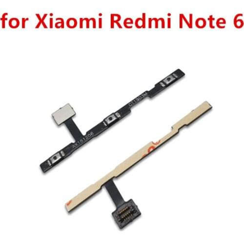 For Xiaomi Redmi Note 6 Power Volume Side Key Button Flex Cable ON OFF Switch Flex Cable Replacement Repair Parts