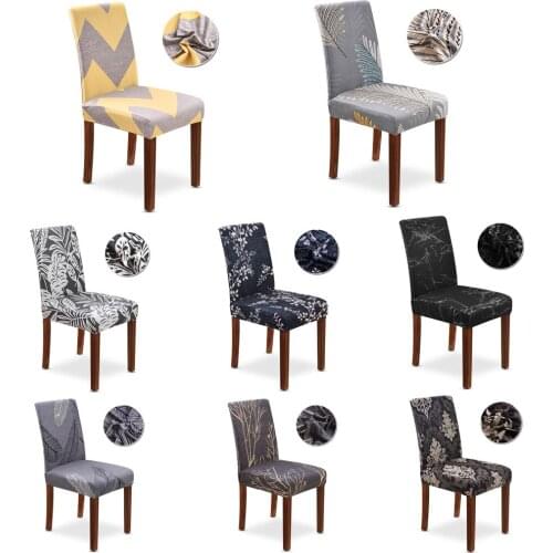 Chair Covers Spandex Elastic Removable Stretch Anti-Dirty Wedding Home Hotel Seat Decorate Dining Housse de Chaise 1/2/4/6PCS