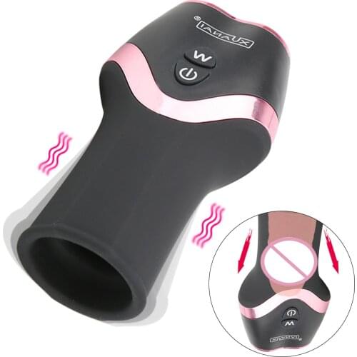 Glans Stimulate Massager Male Penis Enlarger Pump Sex Toys for Man Automatic Masturbation Cup Penis Delay Trainer Vibrator