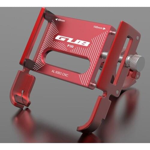GUB PLUS 6 Aluminum Bicycle Phone Holder MTB Road Bike Phone Holder Motorcycle Support Handlebar Clip Stand P30 For 3.5" to 7.5"
