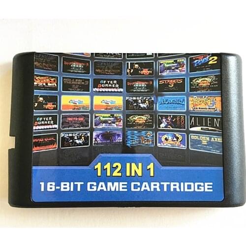 112 in 1 Game Cartridge 16 bit Game Card For Sega Mega Drive MDFor Genesis console for Megadrive