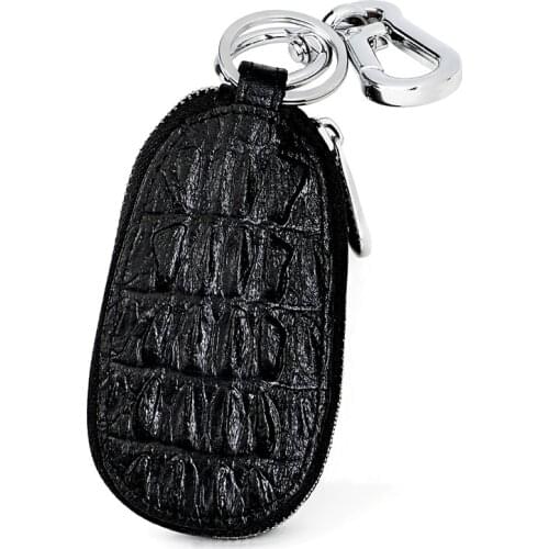 Vintage Genuine Leather Car Key Wallets Men Small Coin Purse Wallet women Keys Organizer Keychain Cover Alligator Key Case