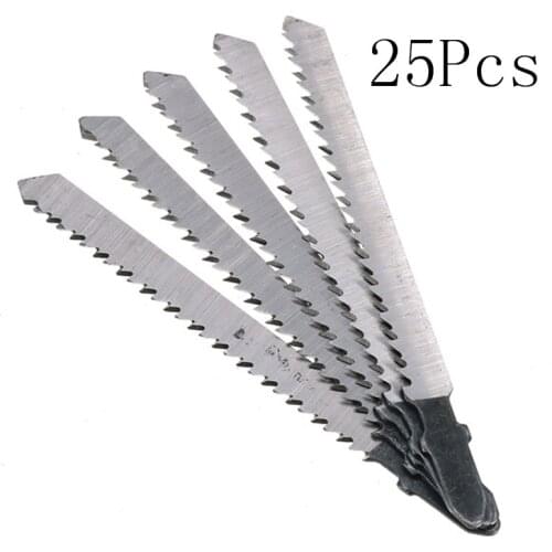 25Pcs/Set Jigsaw Reciprocating Saw Blades Clean Cutting High Carbon Steel Jig Saw For DEWALT Woodwork Power Tools Accessories