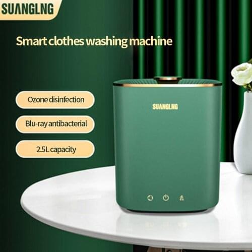 Mini Portable Washing Machine Automatic Dormitory Travel Underwear Washing Machine 2.5L Capacity Small Sterilization Instrument