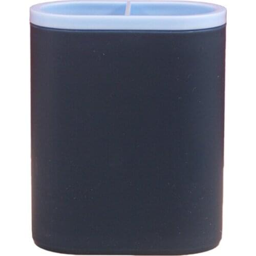 T8DB Multi-purpose Tabletop Pen Holder Case 2 Separate Compartments Decorative Desktop Organizer Holder for students Adults