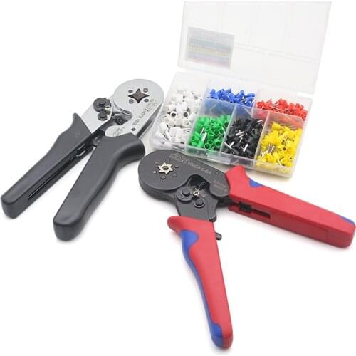 AWG23-10 0.25-6mm2 Terminal Crimping Tool Bootlace Ferrule Crimper Cord Wire End Sleeves HSC8 6-4