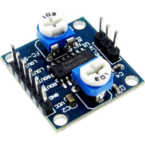 PAM8406 Digital Amplifier Board With Volume Potentiometer 5Wx2 Stereo