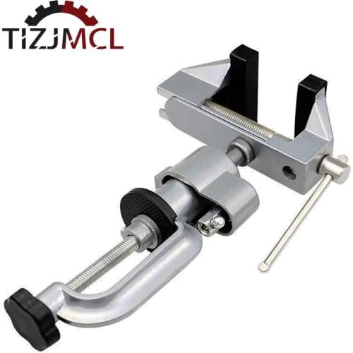 Portable 360° Table Swivel Vise Bench Clamp VisesGrinder Holder Drill Stand For Rotary ToolCraft Model Building ElectronicsHobby