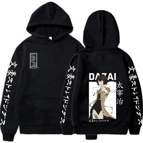 Bungo Stray Dogs Hoodies Dazai Osamu Sweatshirt Japanese Anime Clothes