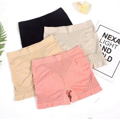 Women Safety Short Pants Summer High Waist Anti Chafing Soft Boyshorts Panties Plus Size Seamless Boxers For Women Underwear