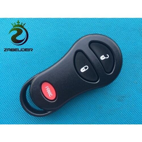 1Pcs Of New Replacement Key Case For Chrysler 3 Buttons Remote Shell Keyless Blank Plastics With Rubber Pad No Logo Auto Parts