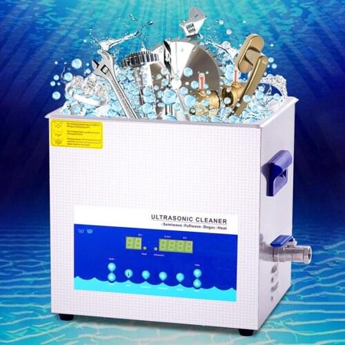 10L Ultrasonic Cleaner Machine For Gold Sliver Jewelry Glasses Necklace Manicure Tools Dental Price Includes Cleaning Basket