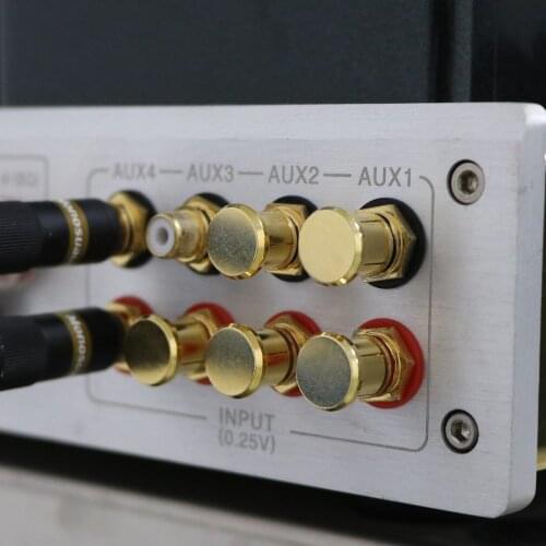 12pcs Noise Stopper 24K Gold Plated Copper RCA Plug Caps Top Quality under inset Material Brass