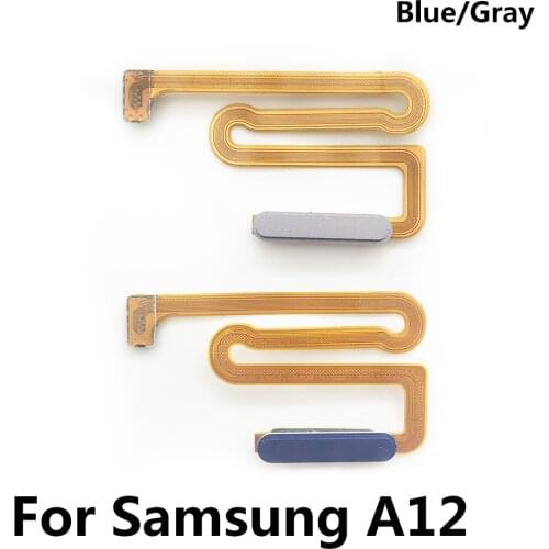 50Pcs/Lot, New For Samsung Galaxy A12 A125 A125F Home Button FingerPrint Touch ID Sensor Flex Cable With Power Button Key Flex
