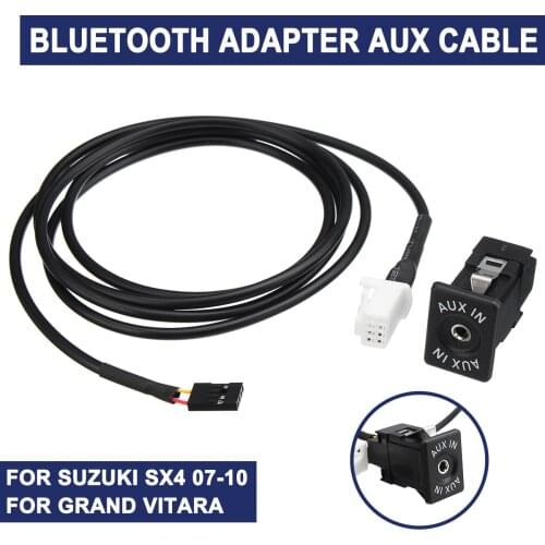 For Suzuki SX4 Grand Vitara 07-10 Car bluetooth Audio Cable AUX Input Adapter Car Electronics Accessories