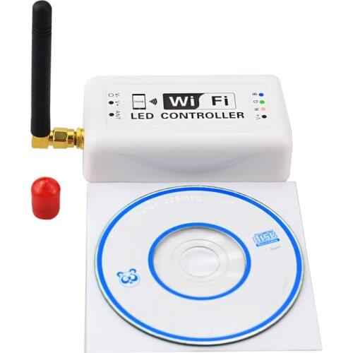 DC 7.5V~24V 4CH * 4A android ios phone WIFI RGB controller for led strip light 20keys IR remote controller APP 12V