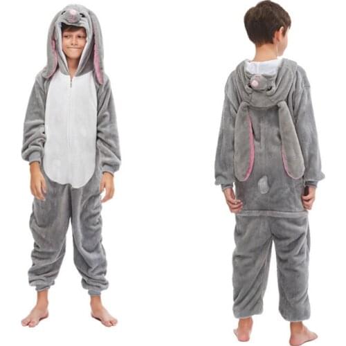 Unicorn kigurumi Child Kids Flannel Soft Winter Sleepwear Christmas Carnival Party Pajama Animal Outfit Homewear
