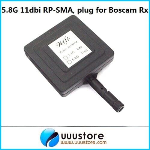FPV 5.8Ghz 11dBi High-gain Panel Antenna used on 200mW TX reach 5KM RP-SMA, plug