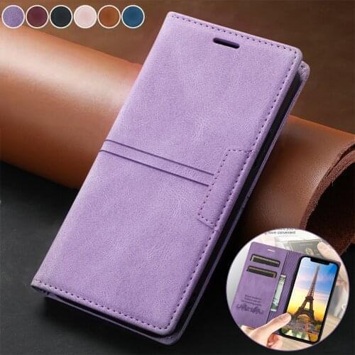 Leather Flip Wallet Case for Sharp Aquos Sense 4 4G 5G 3 Plus Lite Magnetic Cards Solts Holder Phone Bags Cover Coque Etui