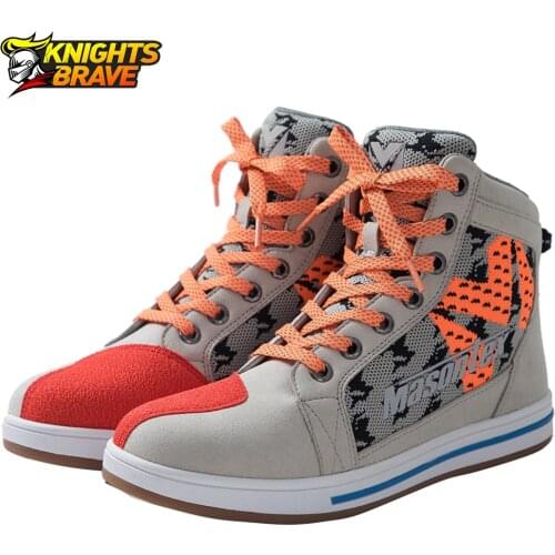 Motorcycle Shoes Men Casual Botas De Moto Summer Breathable Motorcycle Boots Motorbike Chopper Cruiser Touring Ankle Shoes Black