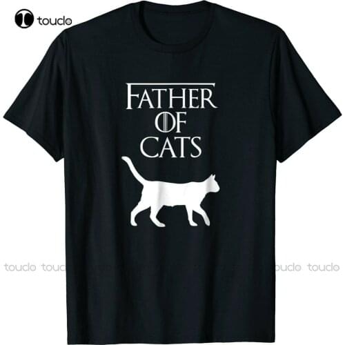 New Father Of Cats Father Day Gift For Dad Funny Cat Lover T Shirt - Size S To 5Xl Cotton Tee Shirt womens shirts Unisex