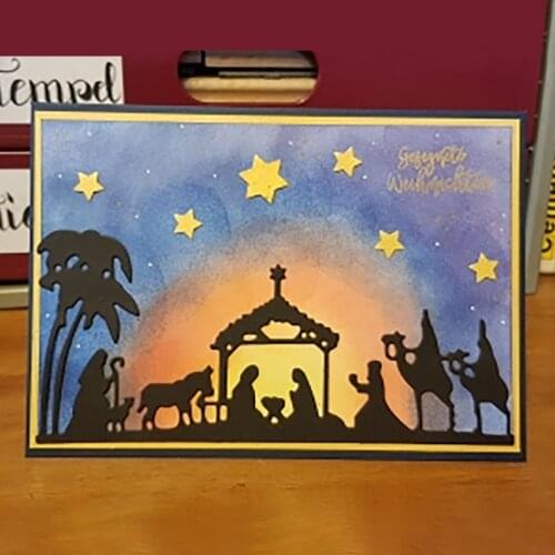 New Metal Cutting Dies Christmas Stencils for DIY Scrapbooking Paper Card Craft Making Craft Decoration 6.3*14.1cm