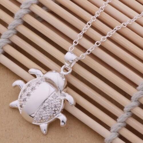 Wholesale High quality silver plated Fashion jewelry chains necklace pendant WN-073