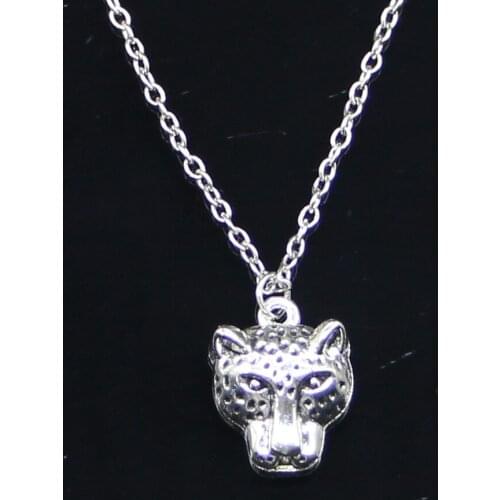 New Fashion Necklace 19x15mm panther leopard head Pendants Short Long Women Men Colar Gift Jewelry Choker