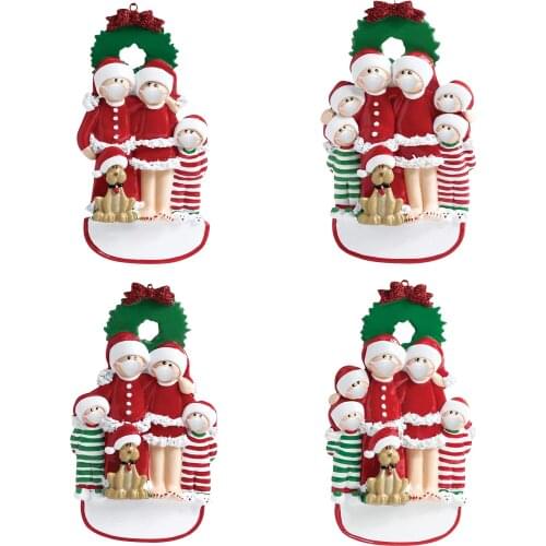 2021 Christmas Tree Ornament Personalized Family Decor Pendant #W0
