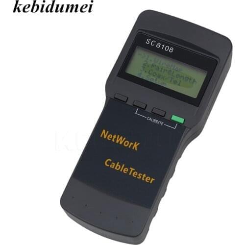 Portable SC8108 LCD Network Tester Meter&LAN Phone Cable Tester & Meter With LCD Display