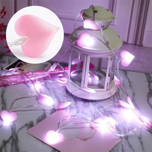 Christmas Love Garland String Light 3M 20 Leds Romantic Decoration For Lover,Vanlentines Day(Pink,Blue,Purple)