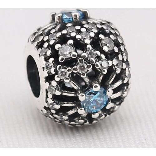 Authentic S925 Bead DIY Jewelry Openwork Radiance Wish Charm fit Lady Bracelet Bangle