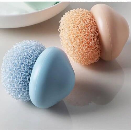 Для кухни Cleaning Ball Brush Cuisine Detachable Nylon Ball Household Kitchen Dishwashing Decontamination Multi-Color Clouds
