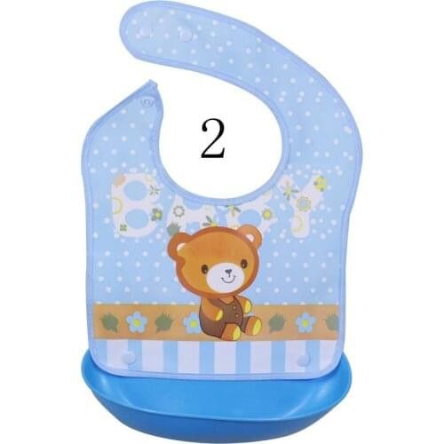 Cartoon Newborn Baby Bibs Silicone Waterproof Baby Feeding Bib Boy Girl Bavoir Bib Infantil Menina Baberos Bebes Bandana Apron