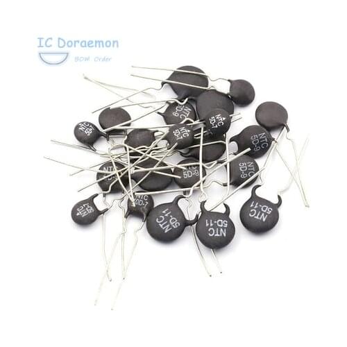 10PCS Thermal Resistor 3R 20MM NTC 3D-20 03D-20 3 Ohm P=20MM