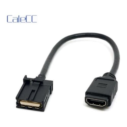 0.3m High Speed HDMI 1.4 Type E Male to Type A Female Video Audio Cable Automotive Connection System Grade Connector