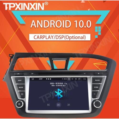 4+64G For Hyundai I20 2014 2015 2016 2017 Android10.0 Car Stereo Tape Recorder Multimedia video player GPS Navigation HeadUnit