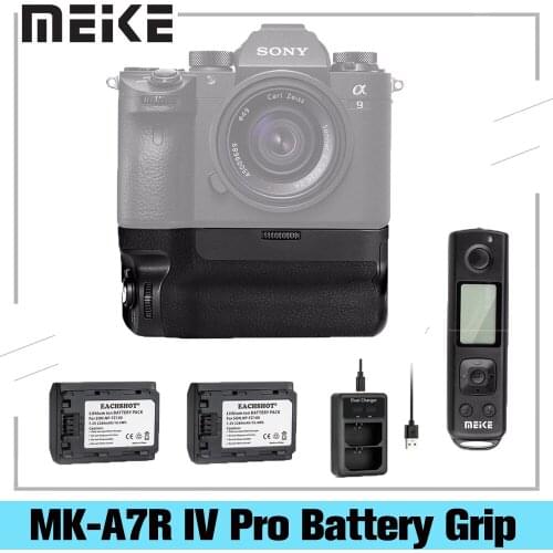 Meike MK-A7R IV Pro Battery Grip For Sony a7RIV a7R4 a7IV a74 a9II Camera Vertical Shutter Wireless Remote