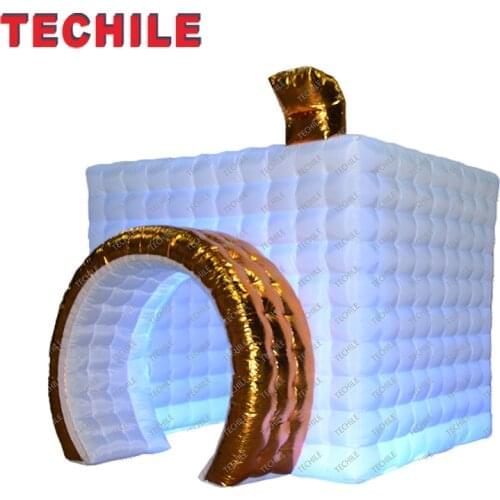 Free shipping 2021 new design 3X3m photo booth inflatable camera sharp with custom logo