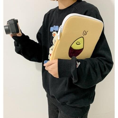 New korea-ipad pro 11 laptop-case korean fashion lemon cartoon 11 13 15 inch tablet protective cover inner pouch