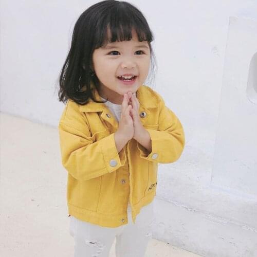 2020 Girls Boys Denim Jacket Spring Autumn Trench Coats Baby Kids Fashion Casual Cotton Jackets Children Outfits Clothes